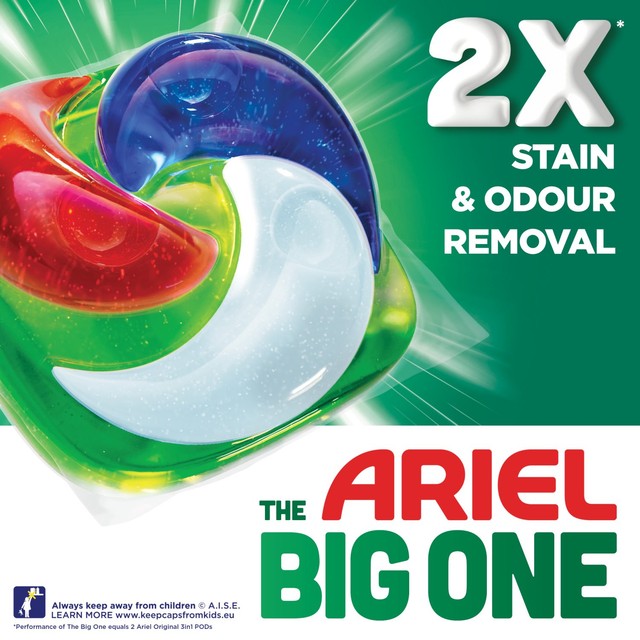 Ariel The Big One original washing pods 21 washes - British product