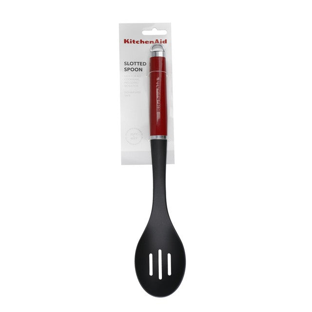 KitchenAid red non-stick slotted spoon, UK version