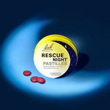 Nelsons Rescue Blackcurrant Night sleep pastilles, imported from the UK