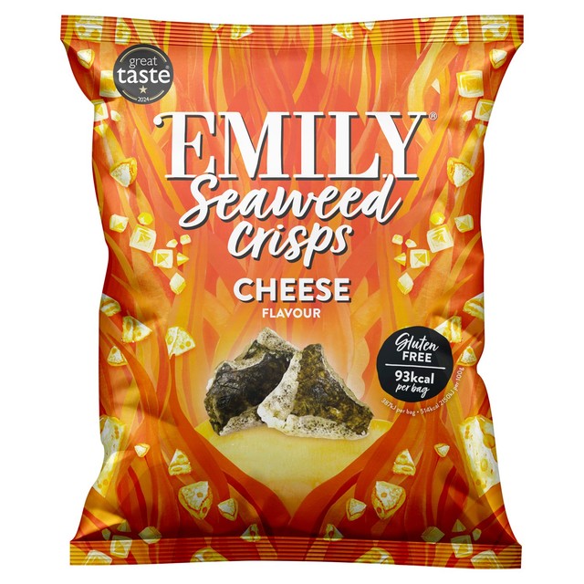 Emily seaweed crisps vegan cheese flavour 18g - British product