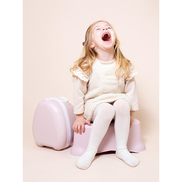 My Carry Potty Blush Pink portable potty, imported from the UK