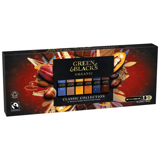 Green & Black's organic chocolate classic collection 180g, UK version