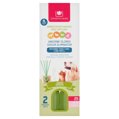 M&S Cristalinas Pet Odour Eliminating Reed Diffuser Refill Garden 2 x 30ml- Buy online at McGrocer