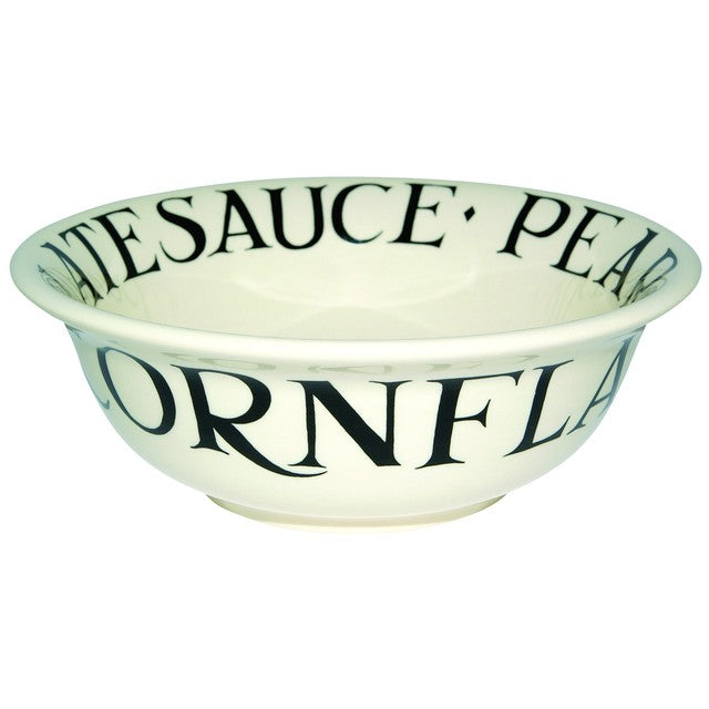 Emma Bridgewater Black Toast cereal bowl 6cm x 16.5cm - British product