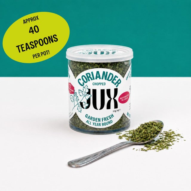 JUX freeze-dried coriander, imported from the UK