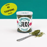 JUX freeze-dried coriander, imported from the UK