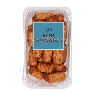 M&S Mini Cocktailpølser Britisk Svinekjøtt Party Snack 300g