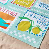 Catherine Lansfield postcard beach towel 76x160cm, UK version