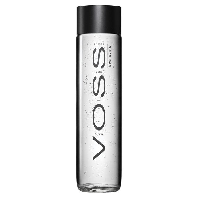 Voss sparkling artesian water 375ml (British brand)