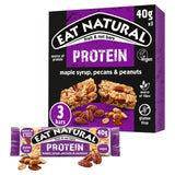Eat Natural maple syrup pecan peanut bars 3 x 40g - British product