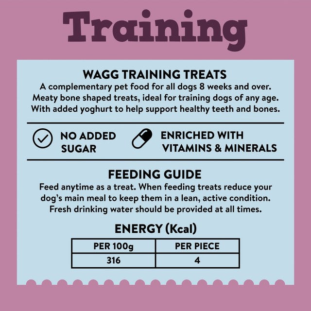 Wagg dog treats with chicken & beef 125g (British brand)
