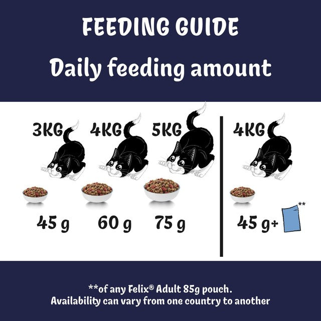 Felix dry cat food Beef Chicken & Vegetables 750g - British product