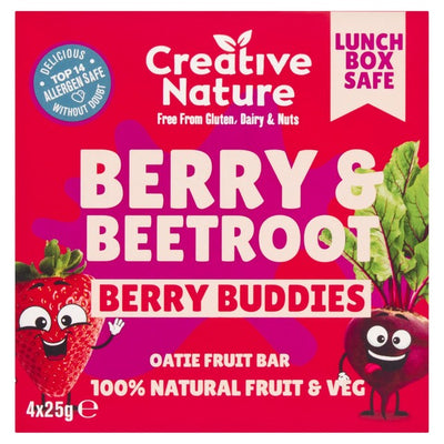 M&S Creative Nature Berry & Beetroot Kids Snack Bar Multipack 4 x 25g- Buy online at McGrocer