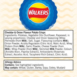 Walkers Crinkles Cheddar Cheese & Onion crisps 5x23g (British brand)