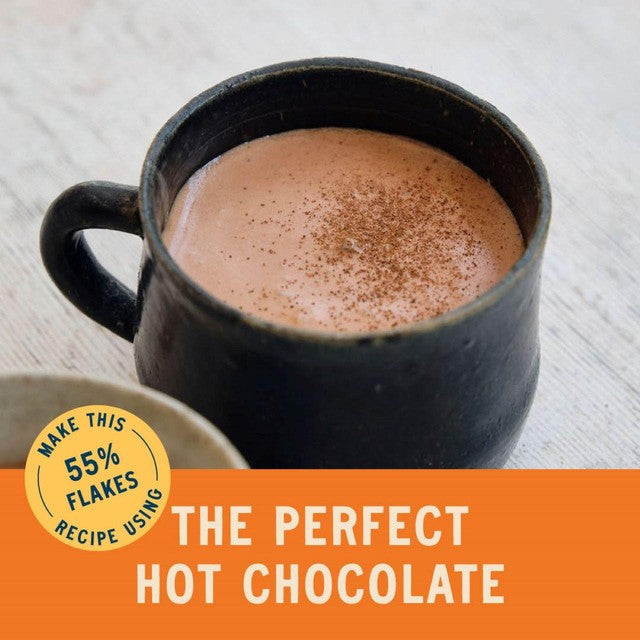 Islands Chocolate 55% dark hot chocolate flakes 200g, UK version
