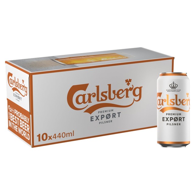 Carlsberg Export Lager 10 x 440ml cans - British product