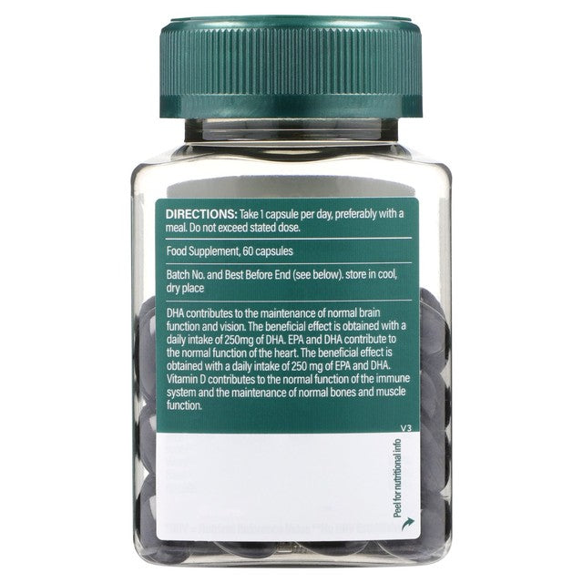 Holland & Barrett Cod Liver Oil and Multivitamin Capsules 60 Capsules, UK version