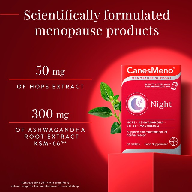 Canesten menopause support night supplement tablets (British brand)