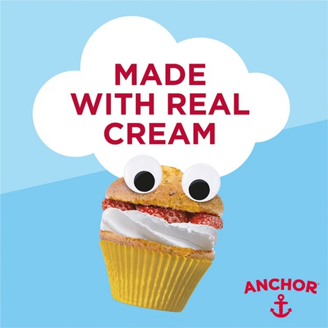 Anchor light cream spray can 250g - British product