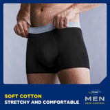 TENA Men Washable Incontinence Boxer Black Size Large (British brand)