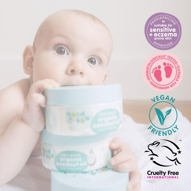 Good Bubble organic coconut oil for babies 185g, UK version