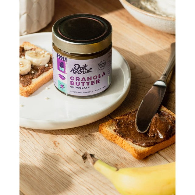 Oat Avenue chocolate flavour granola butter 180g, imported from the UK