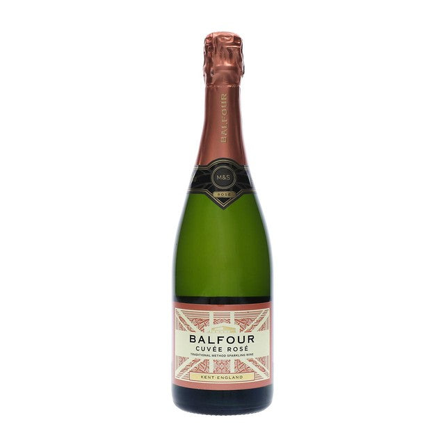 M&S Balfour Cuvée Rosé Brut sparkling wine 75cl, imported from the UK