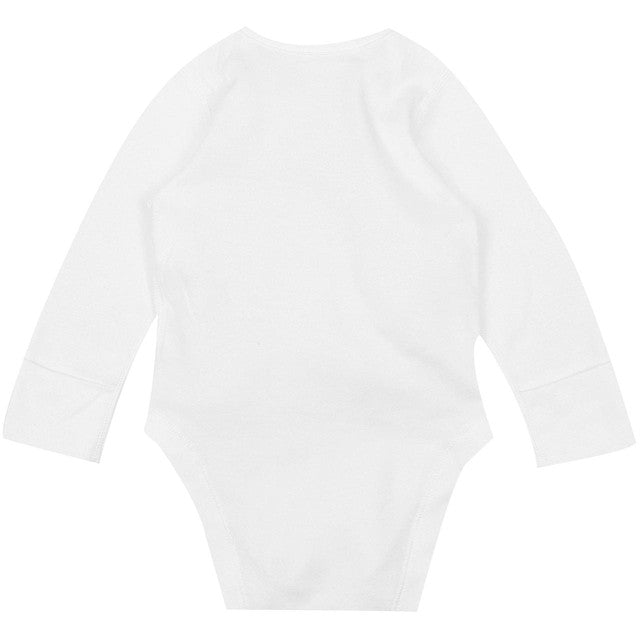M&S baby cotton long sleeve bodysuits white 6-9 months, imported from the UK