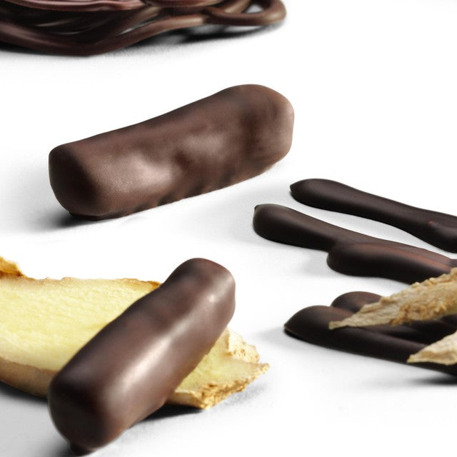 Hotel Chocolat enrobed ginger sticks 150g, UK version