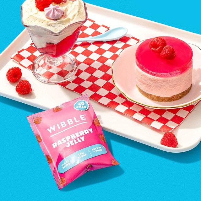 Wibble raspberry jelly crystals 57g (British brand)