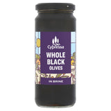 Cypressa whole black olives in brine 340g - British product