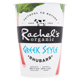 Rachel's Greek style rhubarb yogurt 450g, imported from the UK