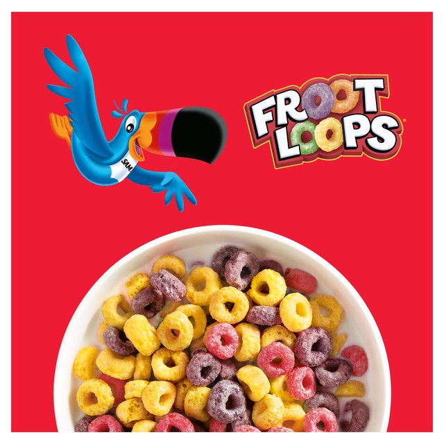 Kellogg's Froot Loops Original Breakfast Cereal - British product