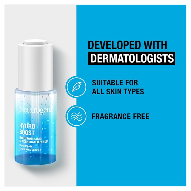 Neutrogena Hydro Boost Hyaluronic Acid Concentrated Serum 15ml, imported from the UK