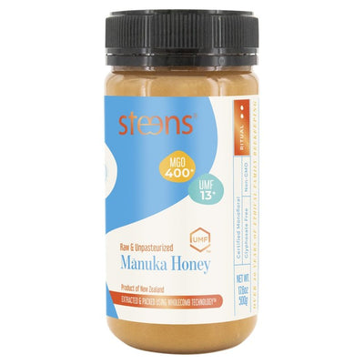 M&S Steens Miel de Manuka Brut MGO 400+ UMF13+ 500g- Achetez en ligne chez McGrocer
