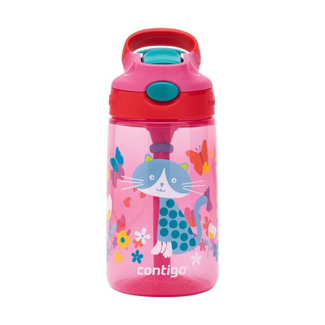 Contigo Gizmo Sip Pink Cat Kids Water Bottle - British product