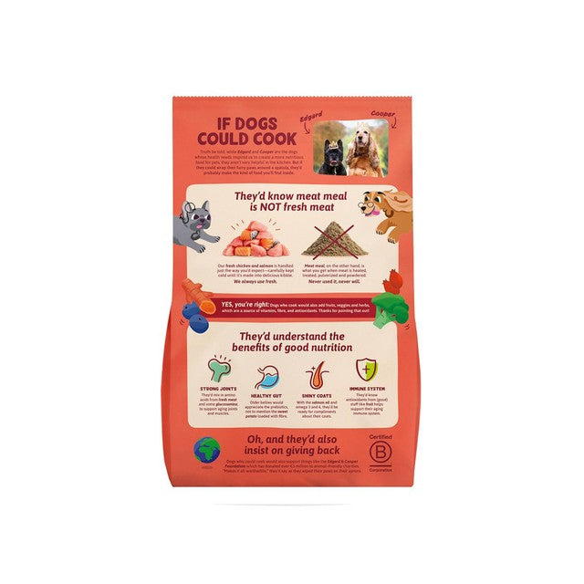 Edgard & Cooper Senior grain-free dry dog food chicken salmon, UK version