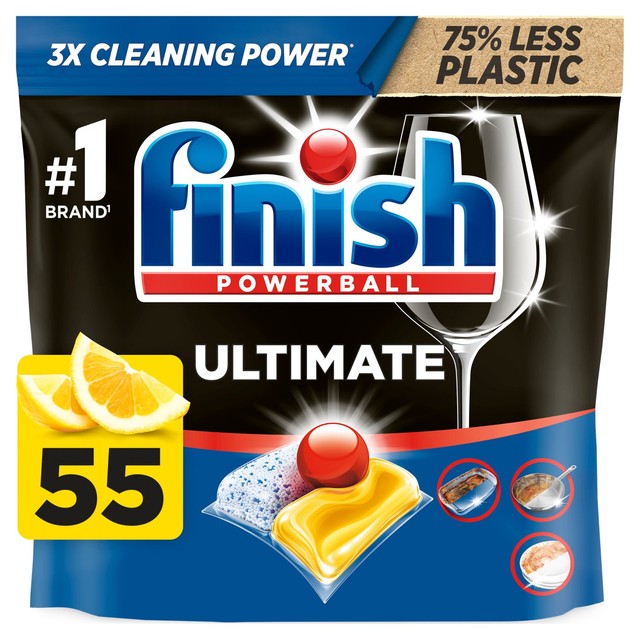 Finish Ultimate All in One Lemon dishwasher tablets, UK version