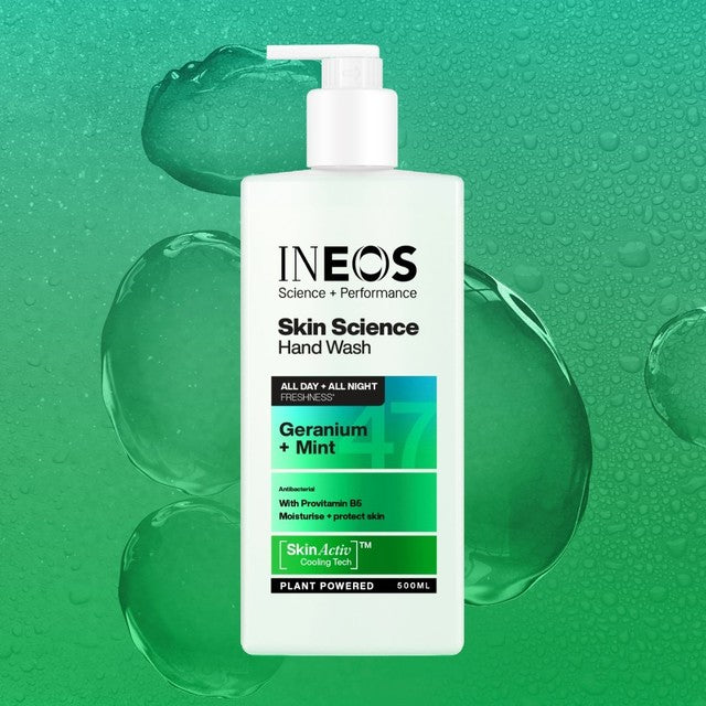 INEOS Geranium & Mint hand wash 500ml, UK version