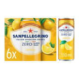 San Pellegrino Zero Lemon carbonated beverage 6 x 330ml (British brand)
