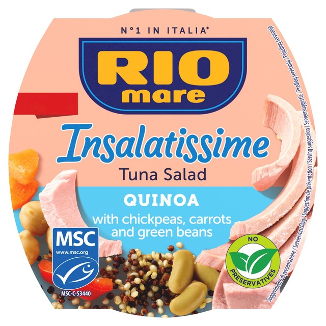 Filippo Berio Rio Mare Tuna Quinoa Salad 160g, imported from the UK