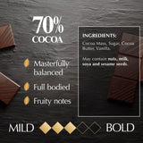 Lindt 70% cocoa dark chocolate bar 100g, UK version