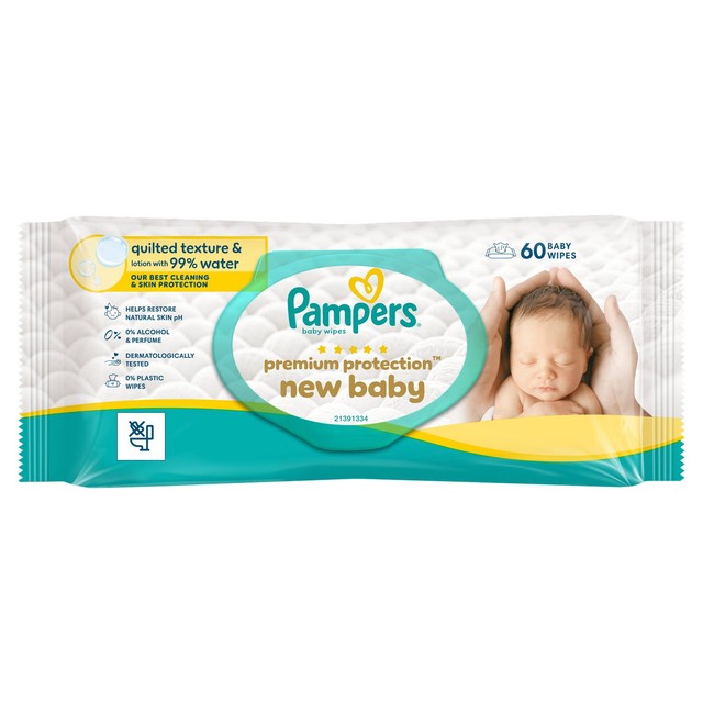 Pampers New Baby Wipes, UK version