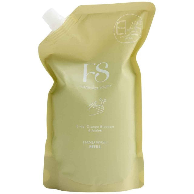 M&S hand wash refill 540ml lime orange blossom amber, UK version