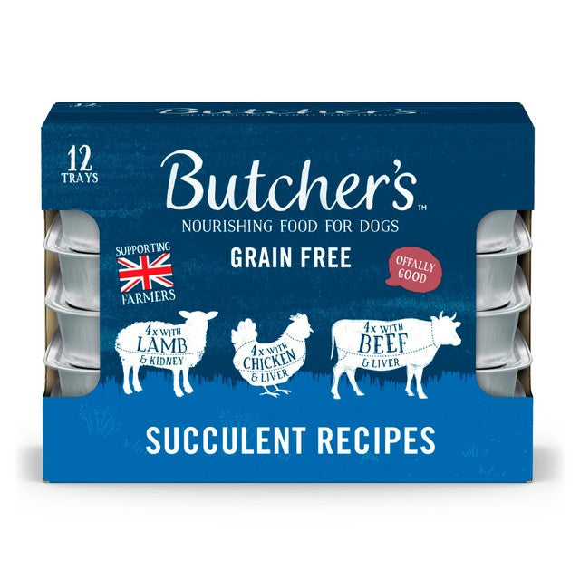 Butcher's dog food trays mixed flavours 12 x 150g - British product