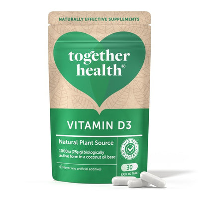 M&S Together Health Vitamin D3 Plant Source Food Supplement 30 Capsules- Buy online at McGrocer