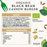 Biona black bean cashew burgers 160g - British product