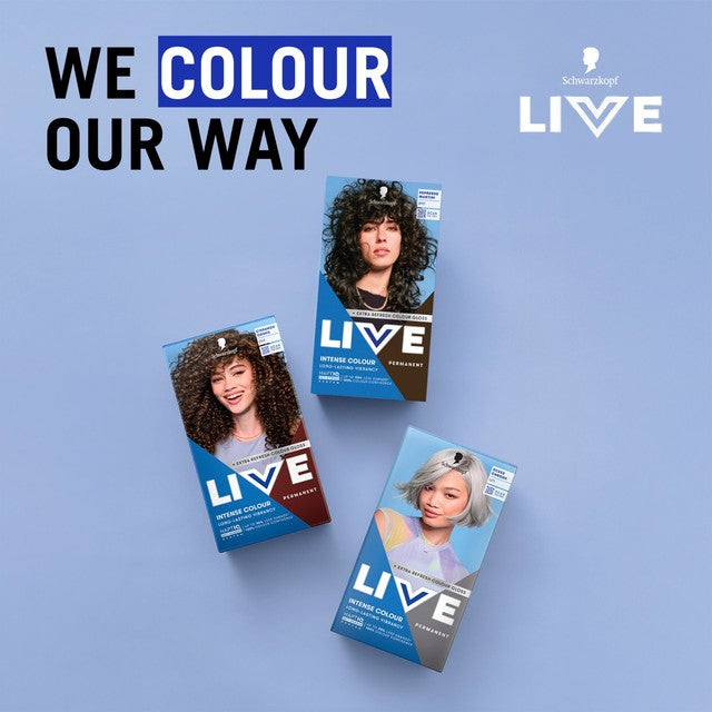 Schwarzkopf hair dye LIVE Intense Colour 890 Espresso Martini (British brand)