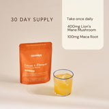 Sixways Lion's Mane Mango Flavour cognitive supplement powder 150g (British brand)