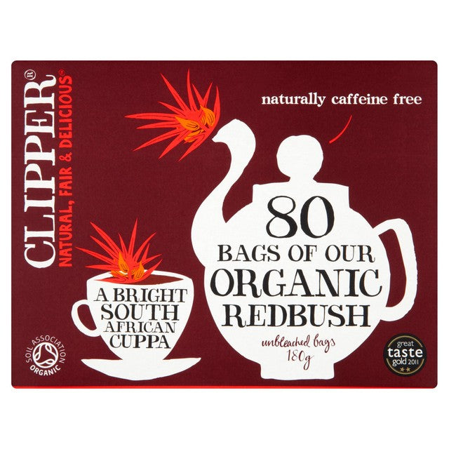 Clipper Organic Redbush Tea Bags 80 Bags - British product